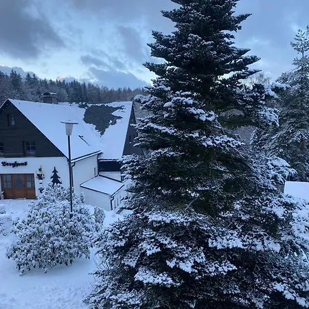 롯지 Berghaus Am Katzenstein Urgemuetliches Wohnen Im Wald 포베르샤우